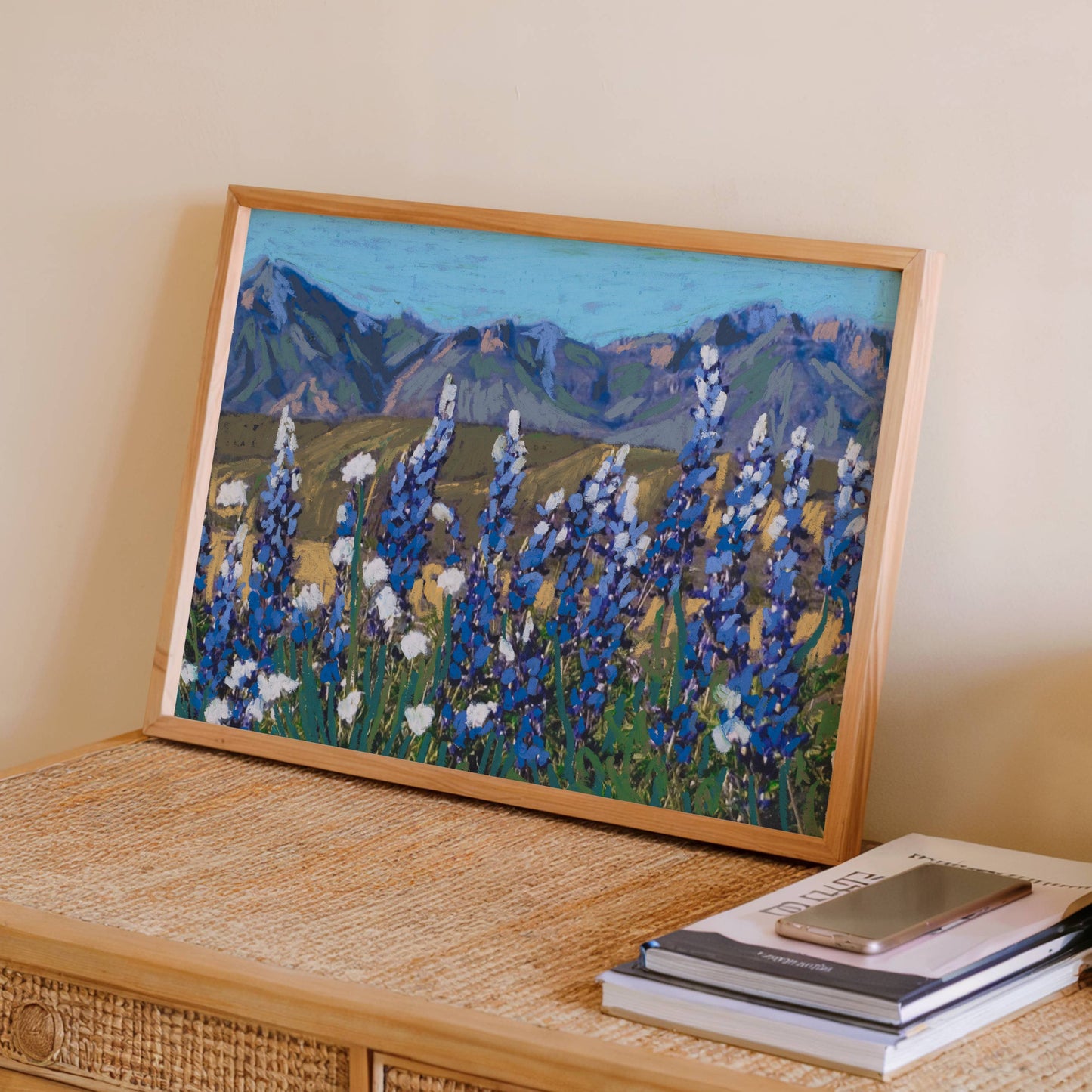 Bluebonnets Big Bend National Park Art Print