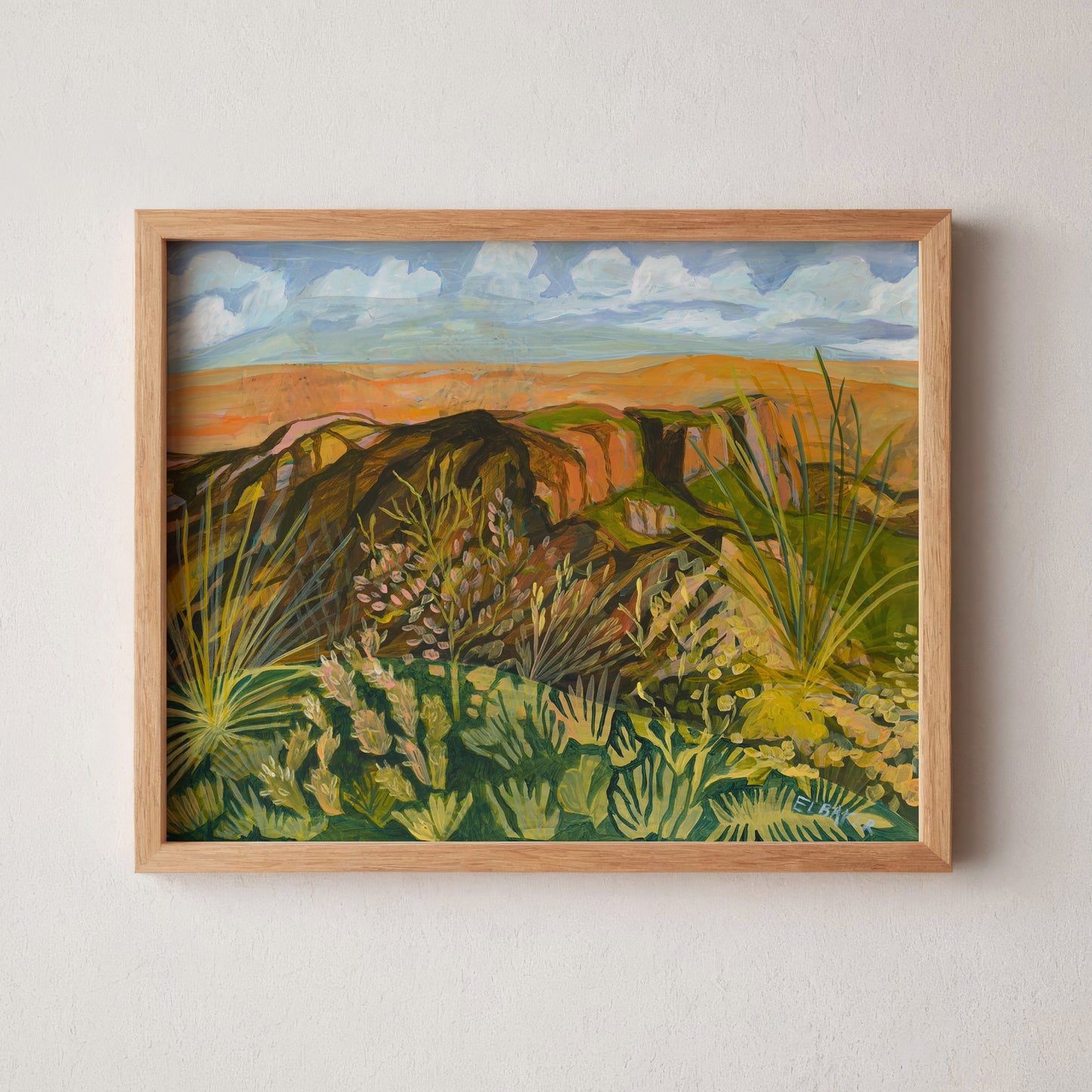 Texas Botanical Print – Wild West Art | Big Bend Poster on Matte Paper