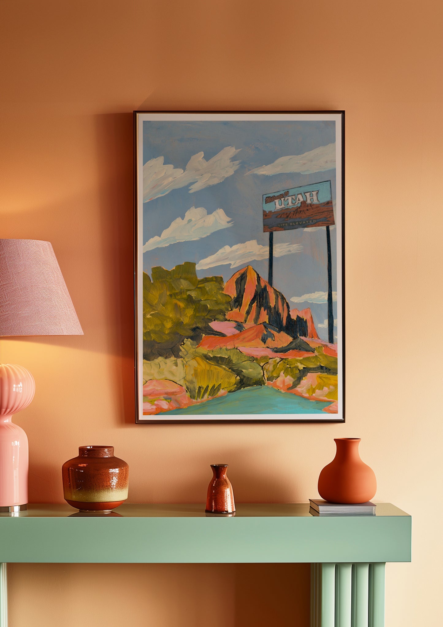 Welcome to Utah Zion National Park Art Print