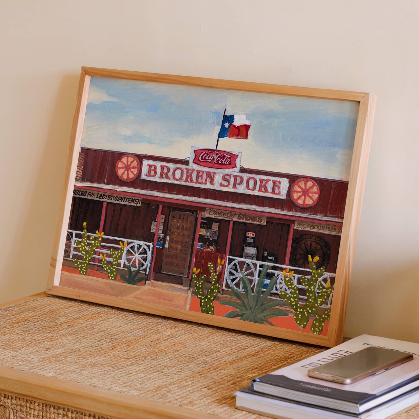 Broken Spoke Austin Texas Art Print