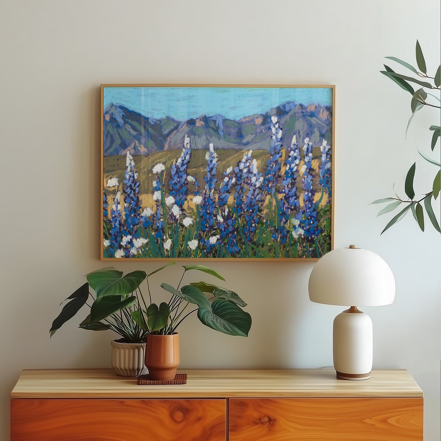 Bluebonnets Big Bend National Park Art Print