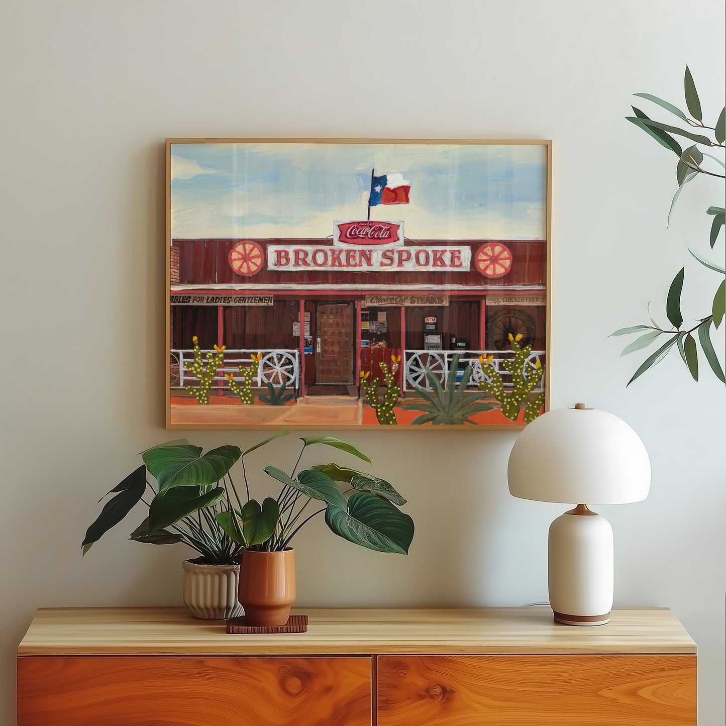 Broken Spoke Austin Texas Art Print