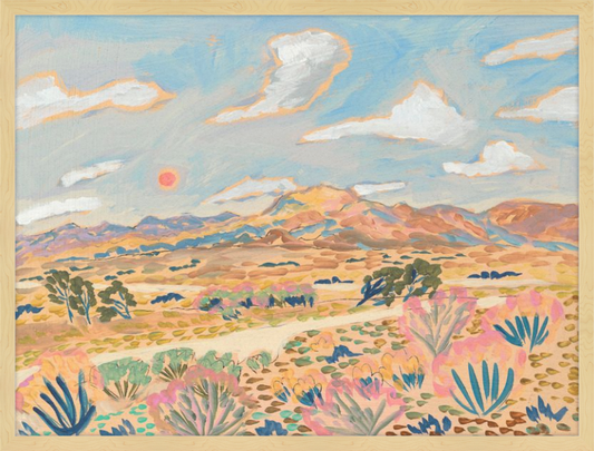 Light Desert Landscape framed