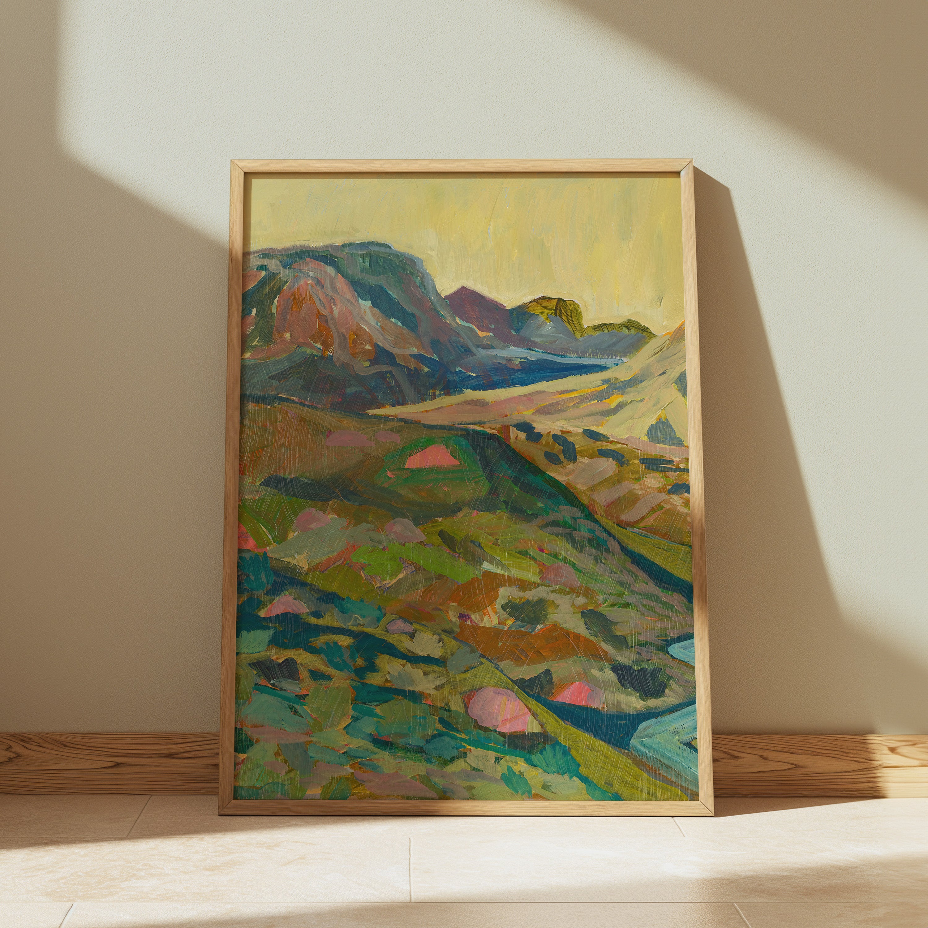 Midcentury Modern Landscape Print - El Baker Art Wall Decor