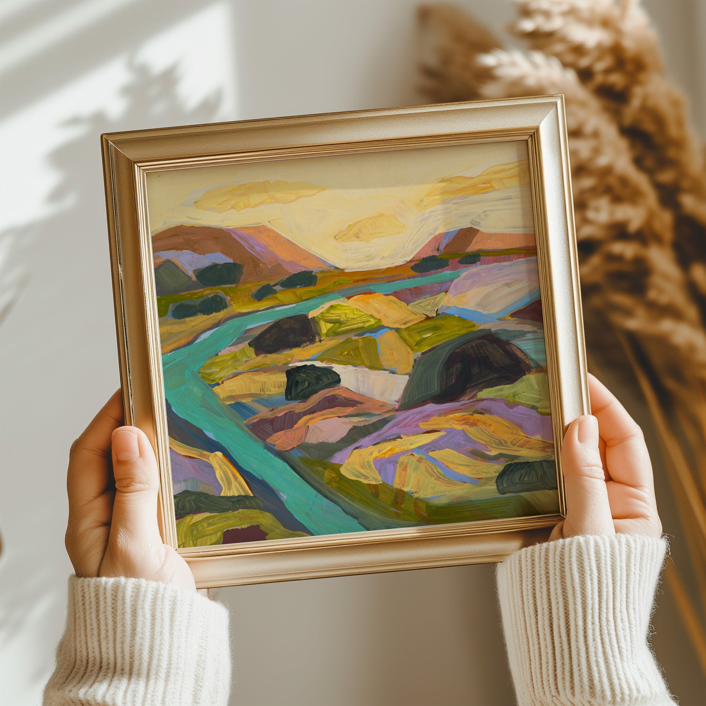 Abstract Southwest Landscape Painting Art Print