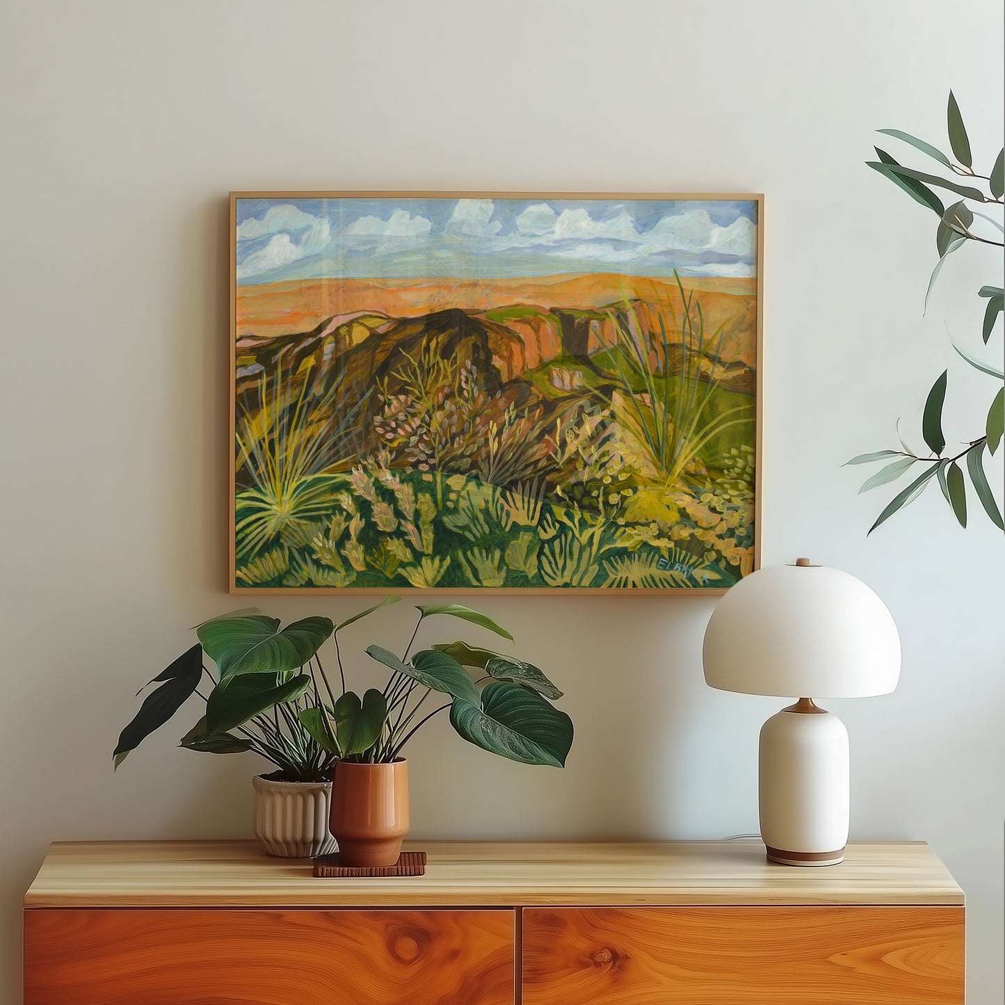 Texas Botanical Print – Wild West Art | Big Bend Poster on Matte Paper