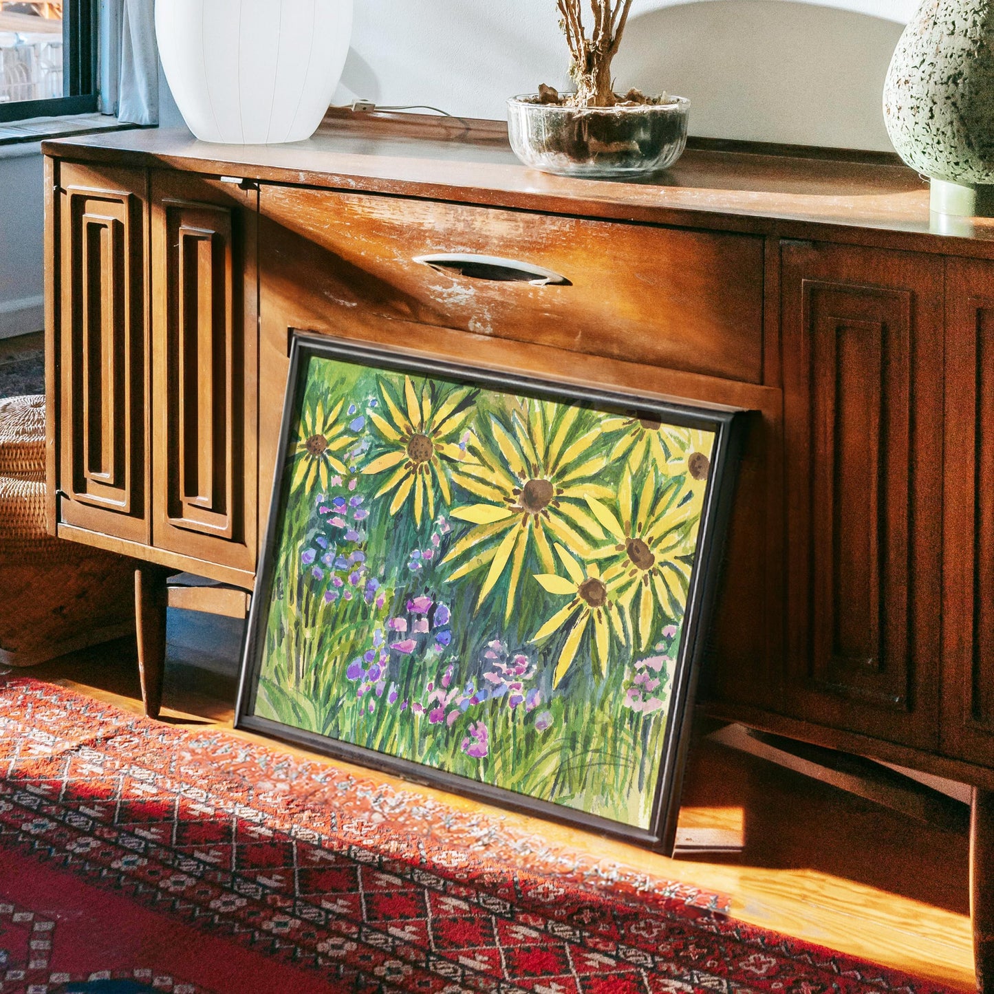 GUEST ARTIST | Texas Wildflowers Watercolor Print | Botanical Daisies Art