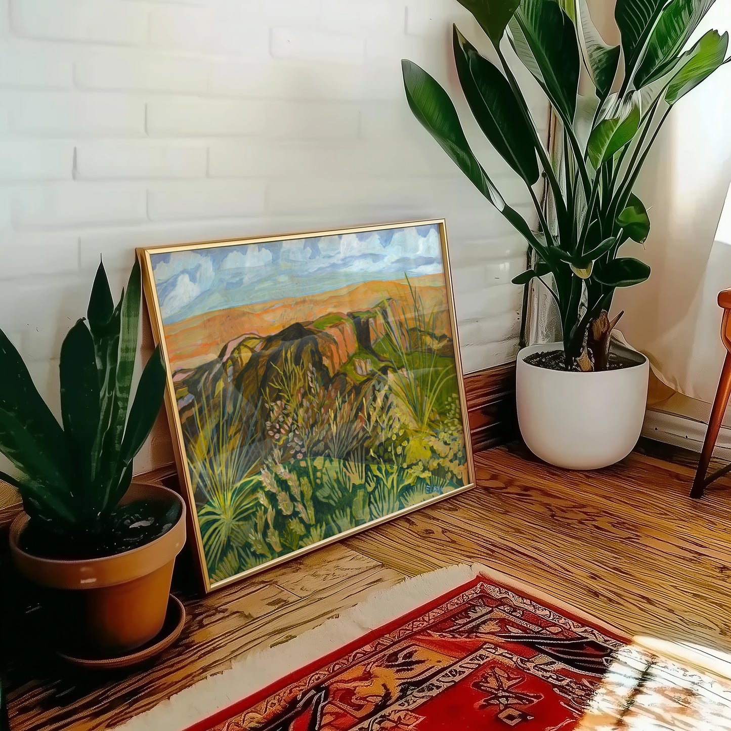 Texas Botanical Print – Wild West Art | Big Bend Poster on Matte Paper