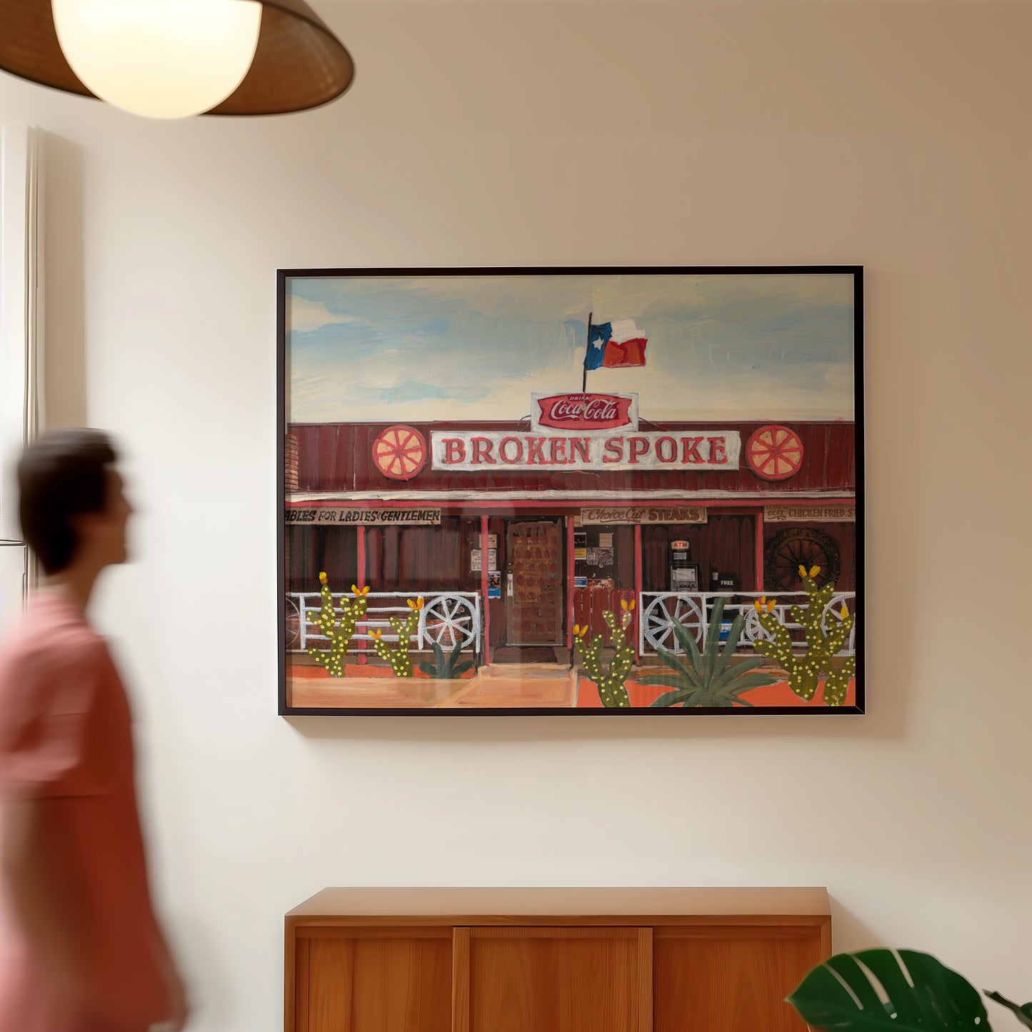 Broken Spoke Austin Texas Art Print