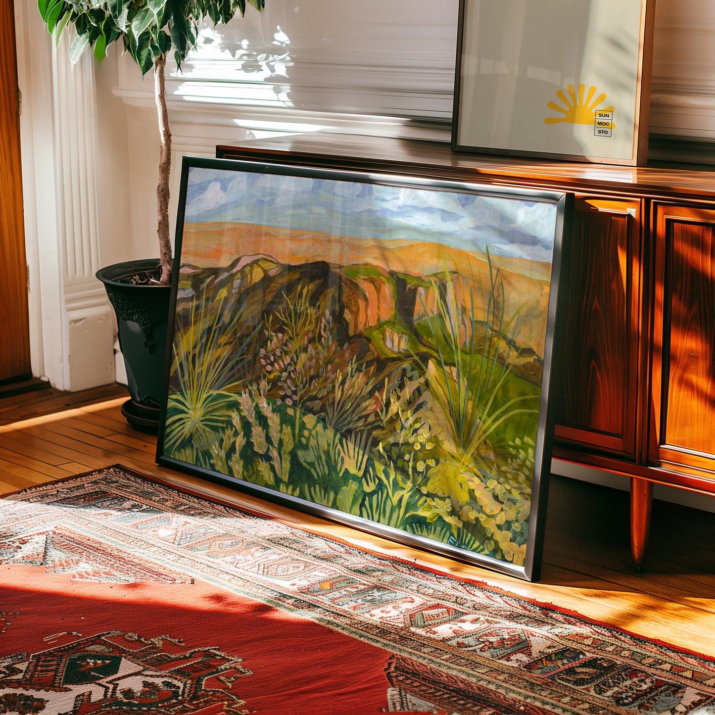 Texas Botanical Print – Wild West Art | Big Bend Poster on Matte Paper