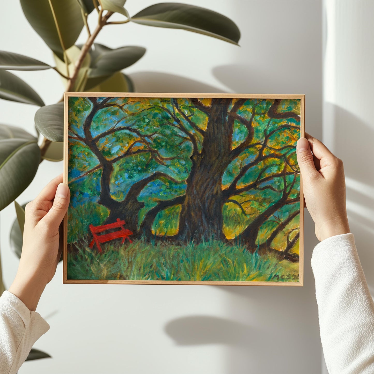 GUEST ARTIST: Live Oak Tree San Marcos Texas | Oil Painting Fine Art Print | Nature Inspired Wall Decor | Western Boho Landscape
