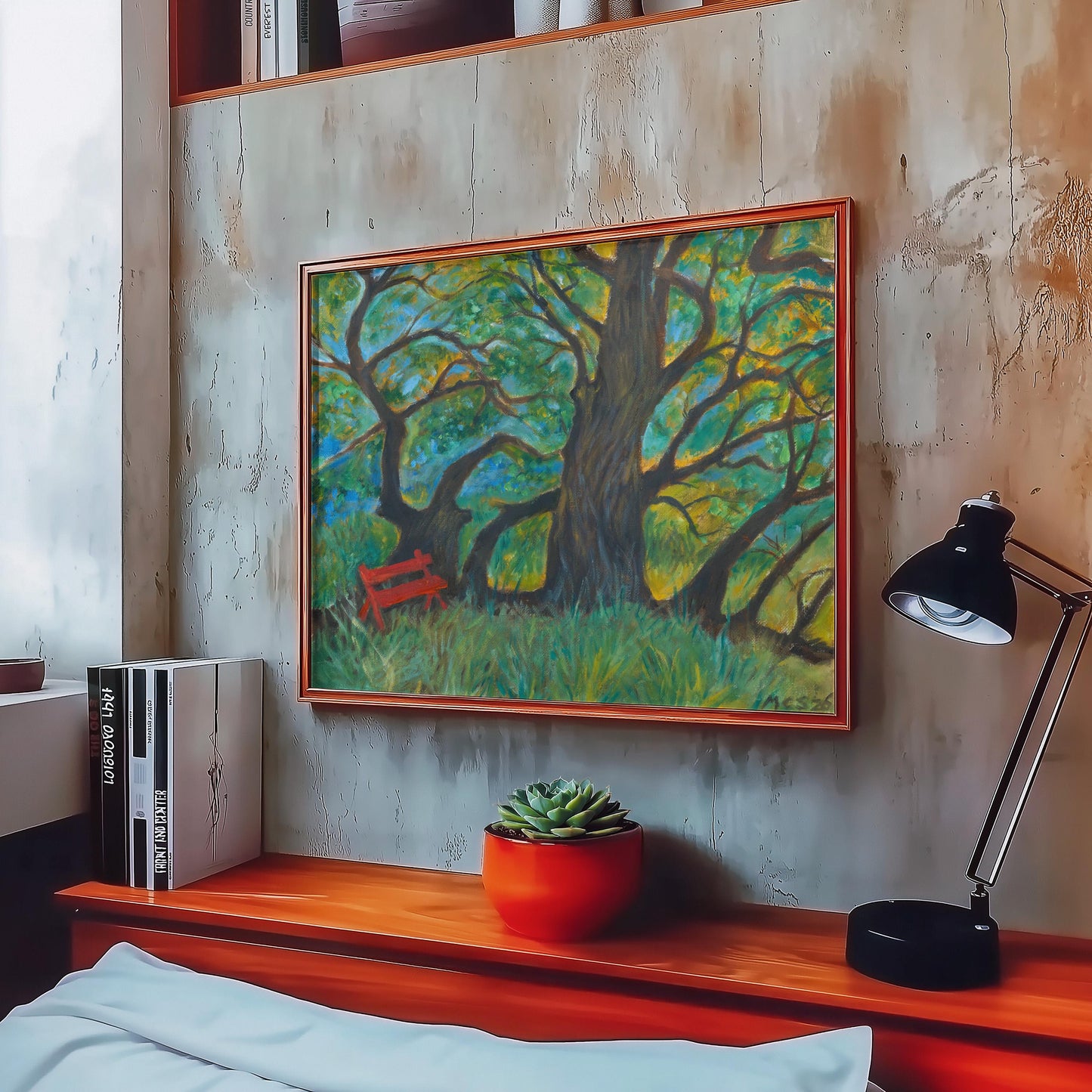 GUEST ARTIST: Live Oak Tree San Marcos Texas | Oil Painting Fine Art Print | Nature Inspired Wall Decor | Western Boho Landscape