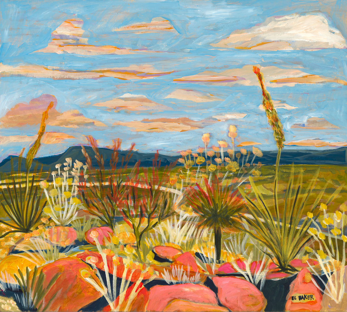 Big Bend National Park Overlook Original Artwork - 24x24