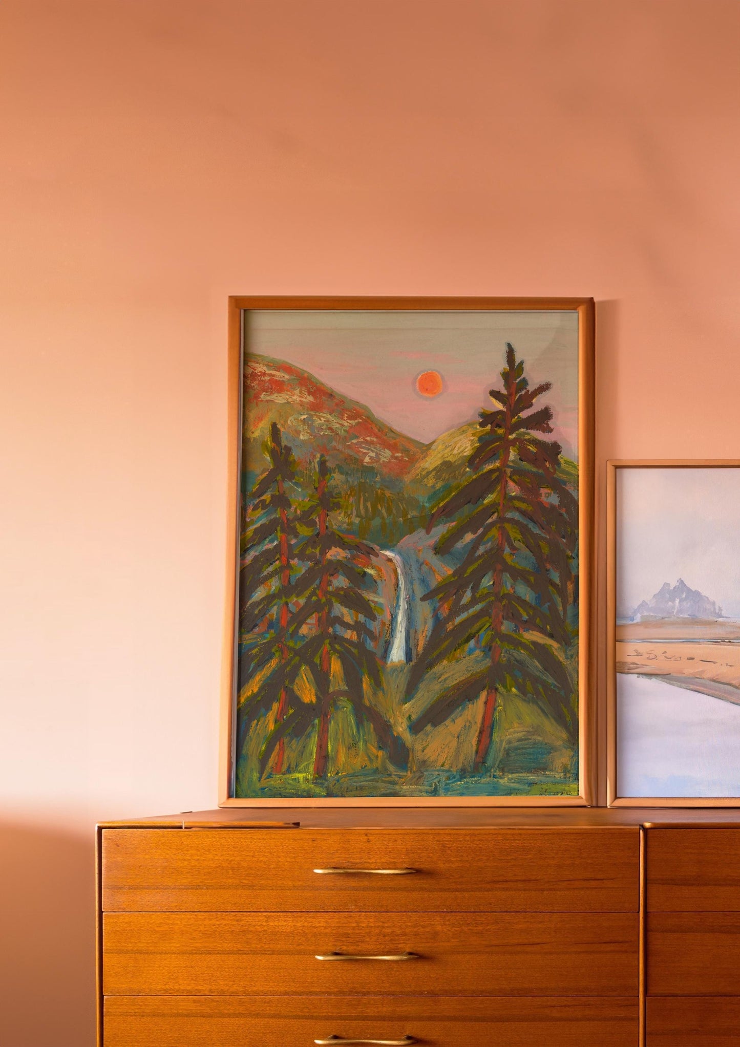 Rocky Mountain National Park Print | Mid-Century Modern Colorado Landscape