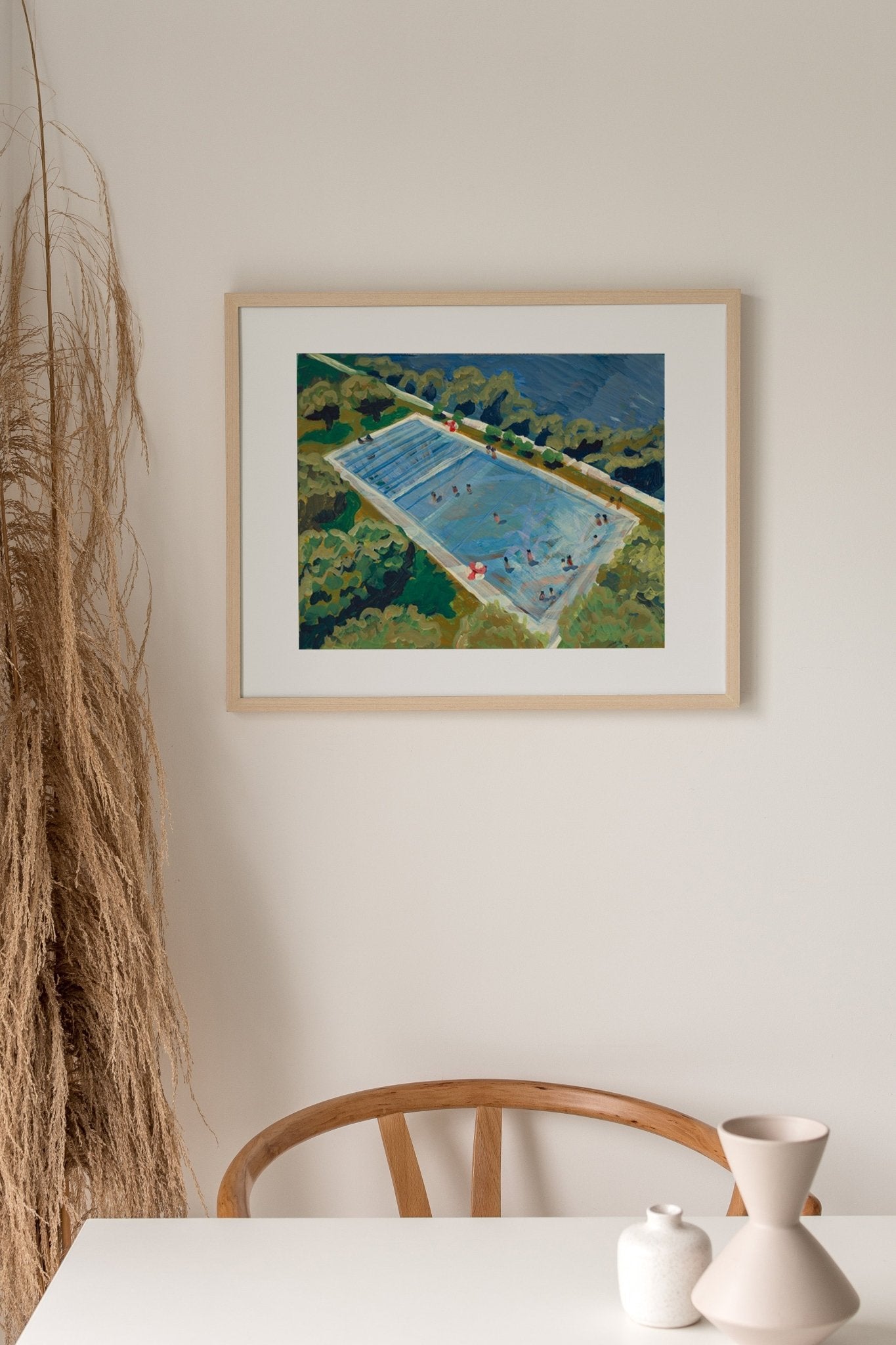 Austin Deep Eddy Swimming Pool Print - El Baker Art