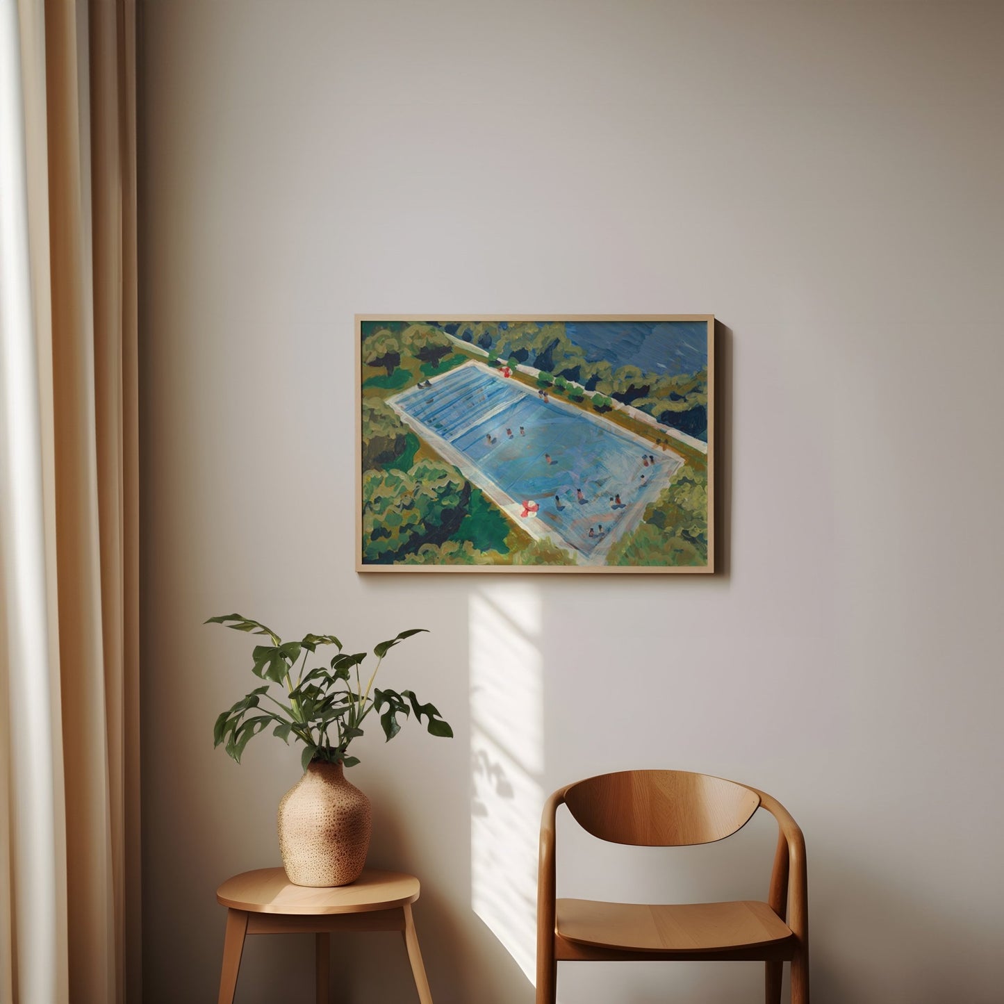 Austin Deep Eddy Swimming Pool Print - El Baker Art