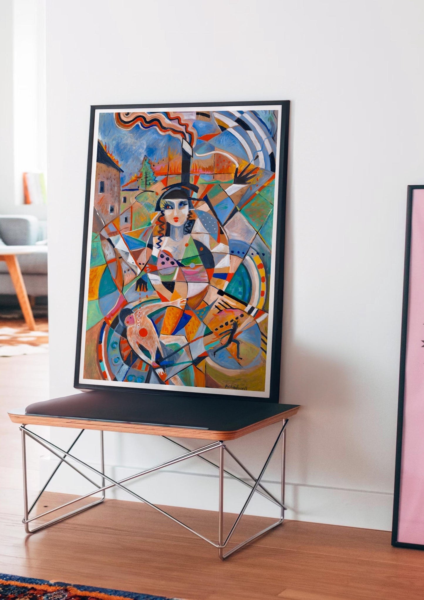 GUEST ARTIST | Abstract Woman Art Print: Mid-Century Modern, Bold Colors
