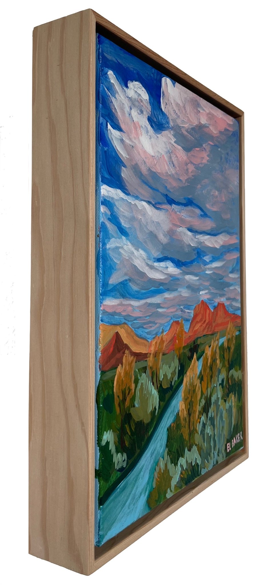 Big Bend Mountains and River Original Artwork - El Baker Art