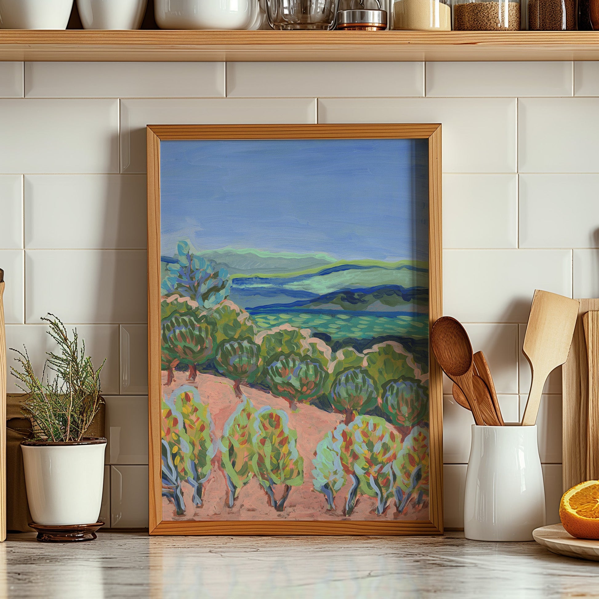 California Wine Country Print - El Baker Art