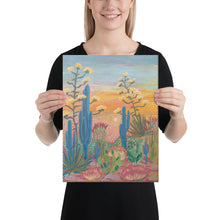Load image into Gallery viewer, Saguaro Cactus Century Plant Canvas Print
