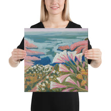 Load image into Gallery viewer, Big Sur California Beach Flowers Canvas Print
