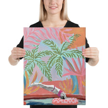 Load image into Gallery viewer, Tropical Swimming Pool Canvas Print
