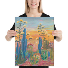 Load image into Gallery viewer, Saguaro Cactus Century Plant Canvas Print
