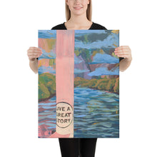 Load image into Gallery viewer, Austin Lady Bird Lake Trail Live A Great Story Canvas Print
