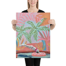 Load image into Gallery viewer, Tropical Swimming Pool Canvas Print
