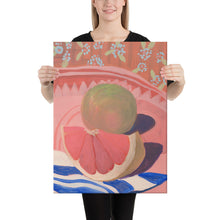 Load image into Gallery viewer, Grapefruit Dining Room Decor Canvas Print
