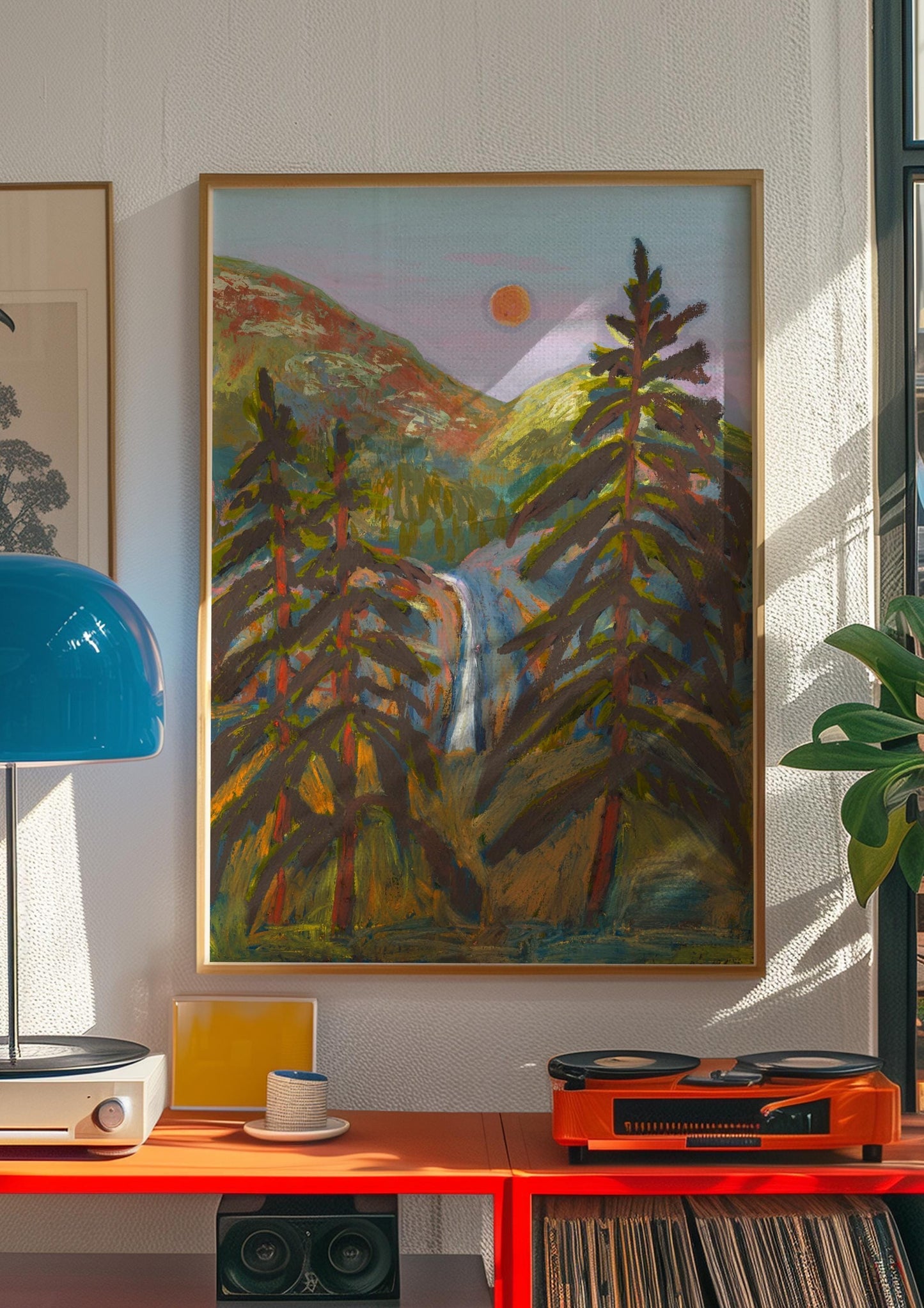 Rocky Mountain National Park Print | Mid-Century Modern Colorado Landscape