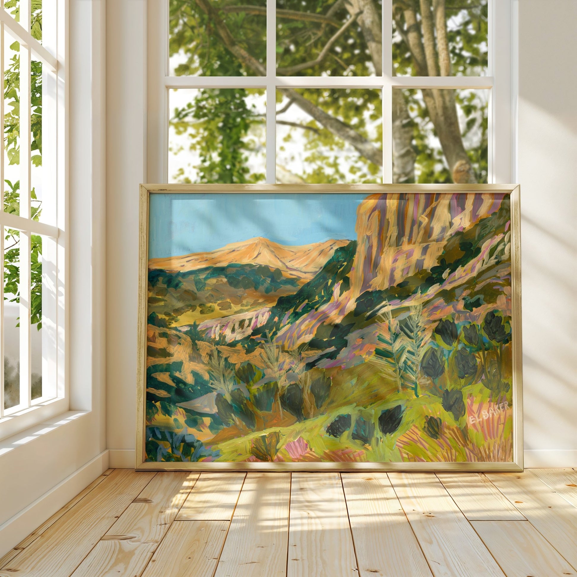 Colorful West Texas Ranch Print - El Baker Art