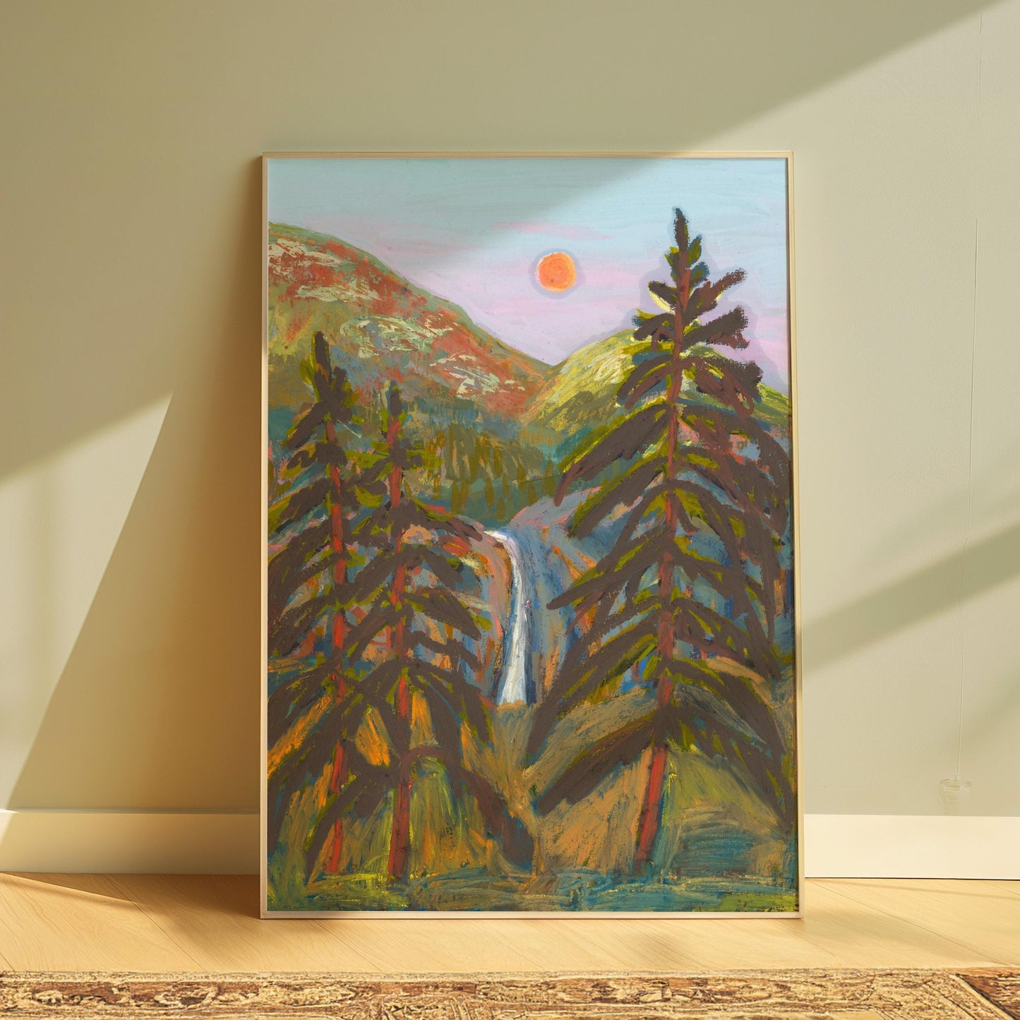 Rocky Mountain National Park Print | Mid-Century Modern Colorado Landscape