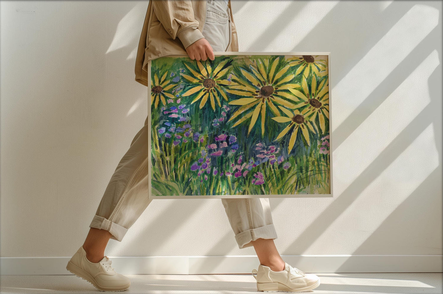 GUEST ARTIST | Texas Wildflowers Watercolor Print | Botanical Daisies Art