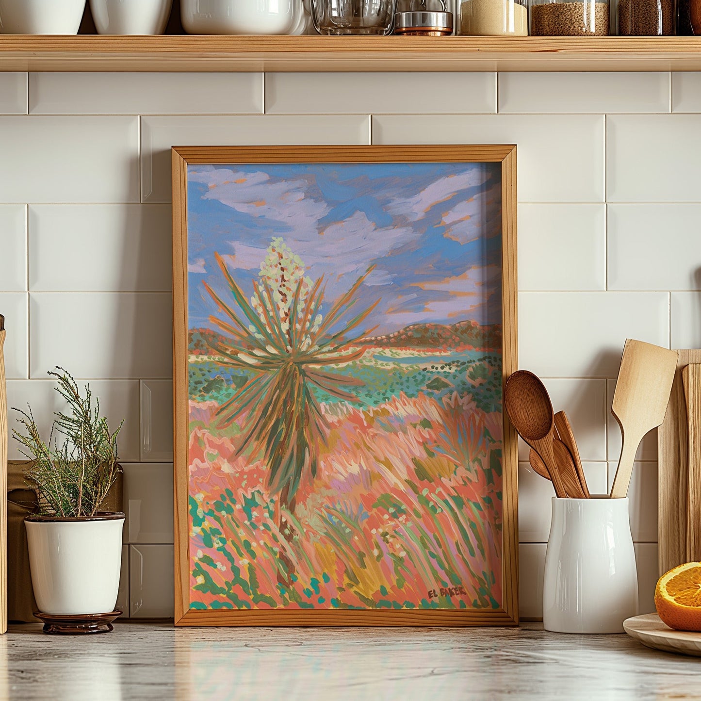 Davis Mountains National Park Yucca Print - El Baker Art