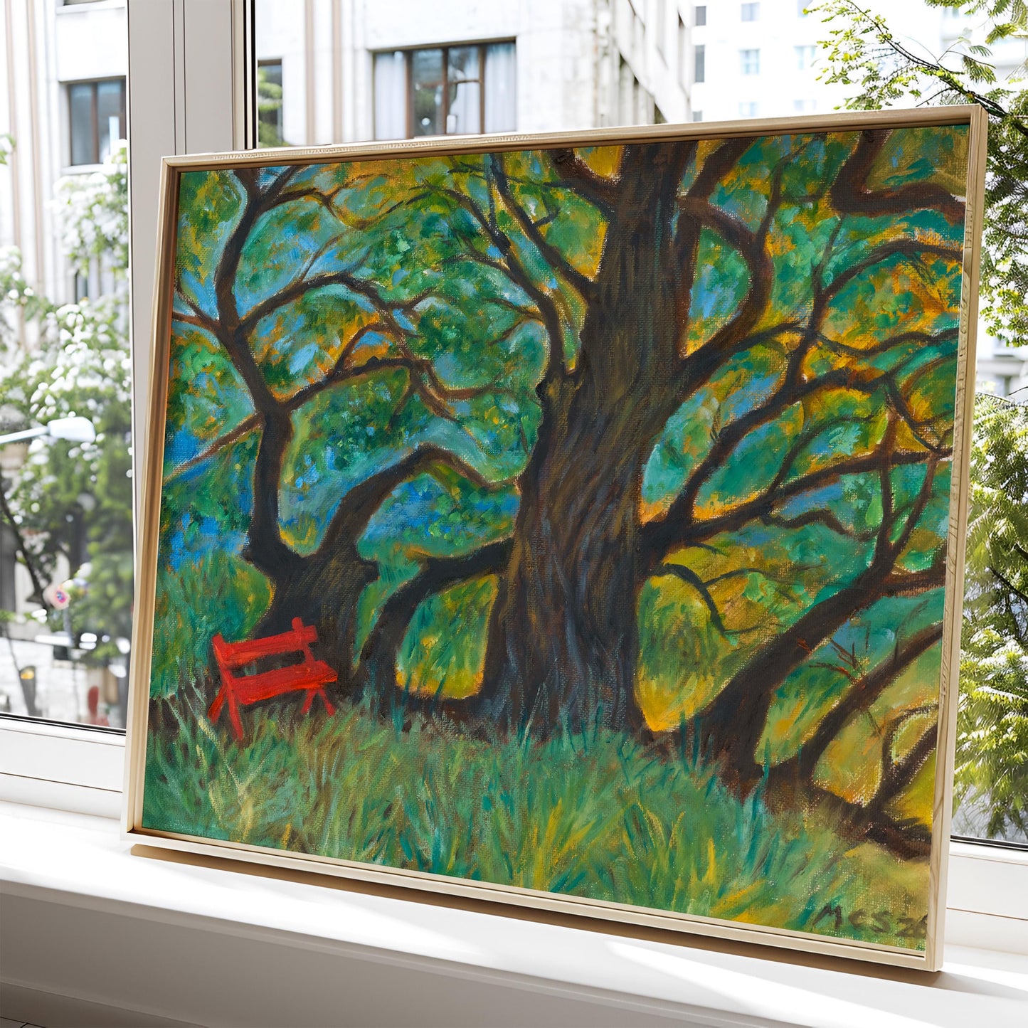 GUEST ARTIST: Live Oak Tree San Marcos Texas | Oil Painting Fine Art Print | Nature Inspired Wall Decor | Western Boho Landscape