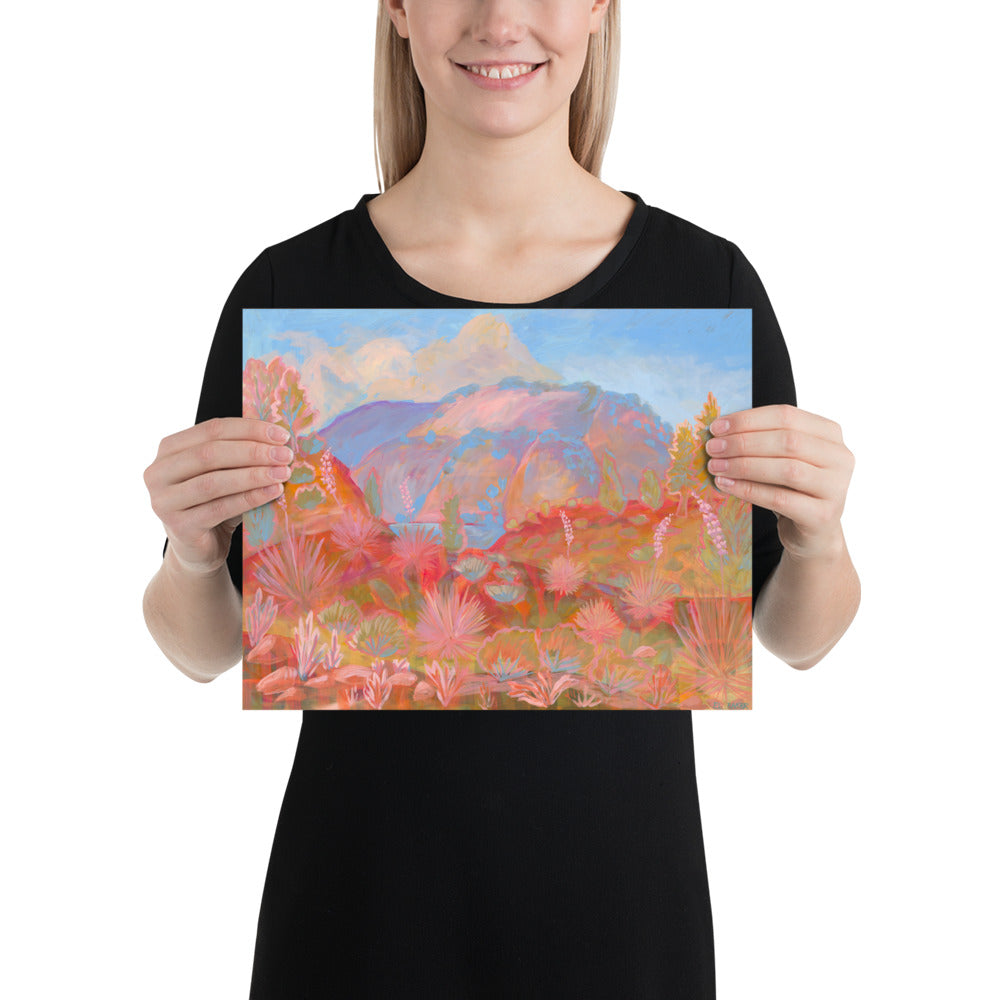 Southwestern Pastel Landscape Print