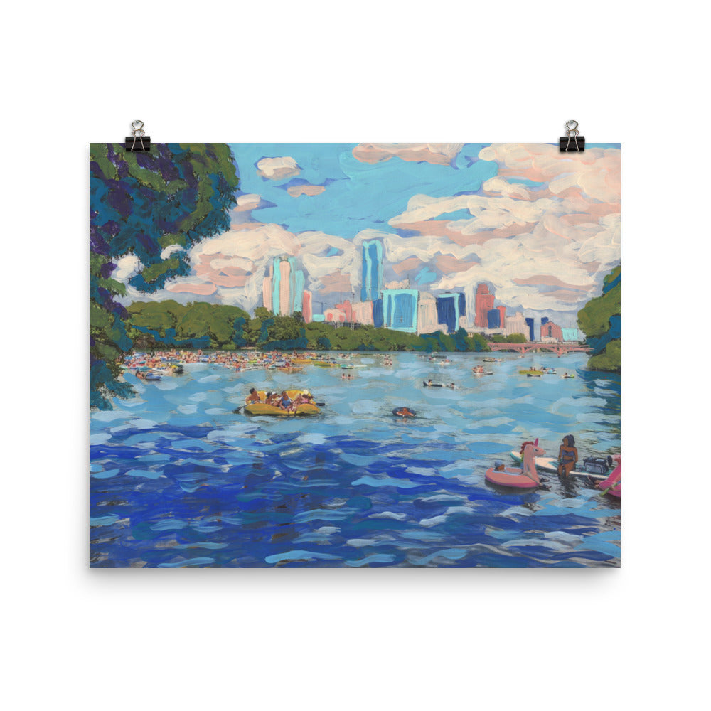 Lady Bird Lake Austin Print