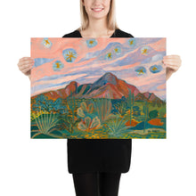 Load image into Gallery viewer, Vintage Desert Starry Night Sunset Print
