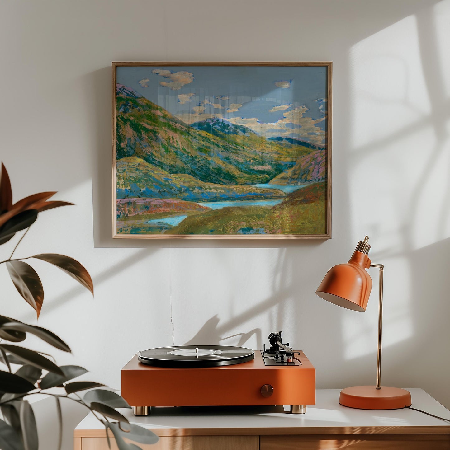 Telluride Colorado Print | Oil Pastel Mountain Landscape, Southwest Art