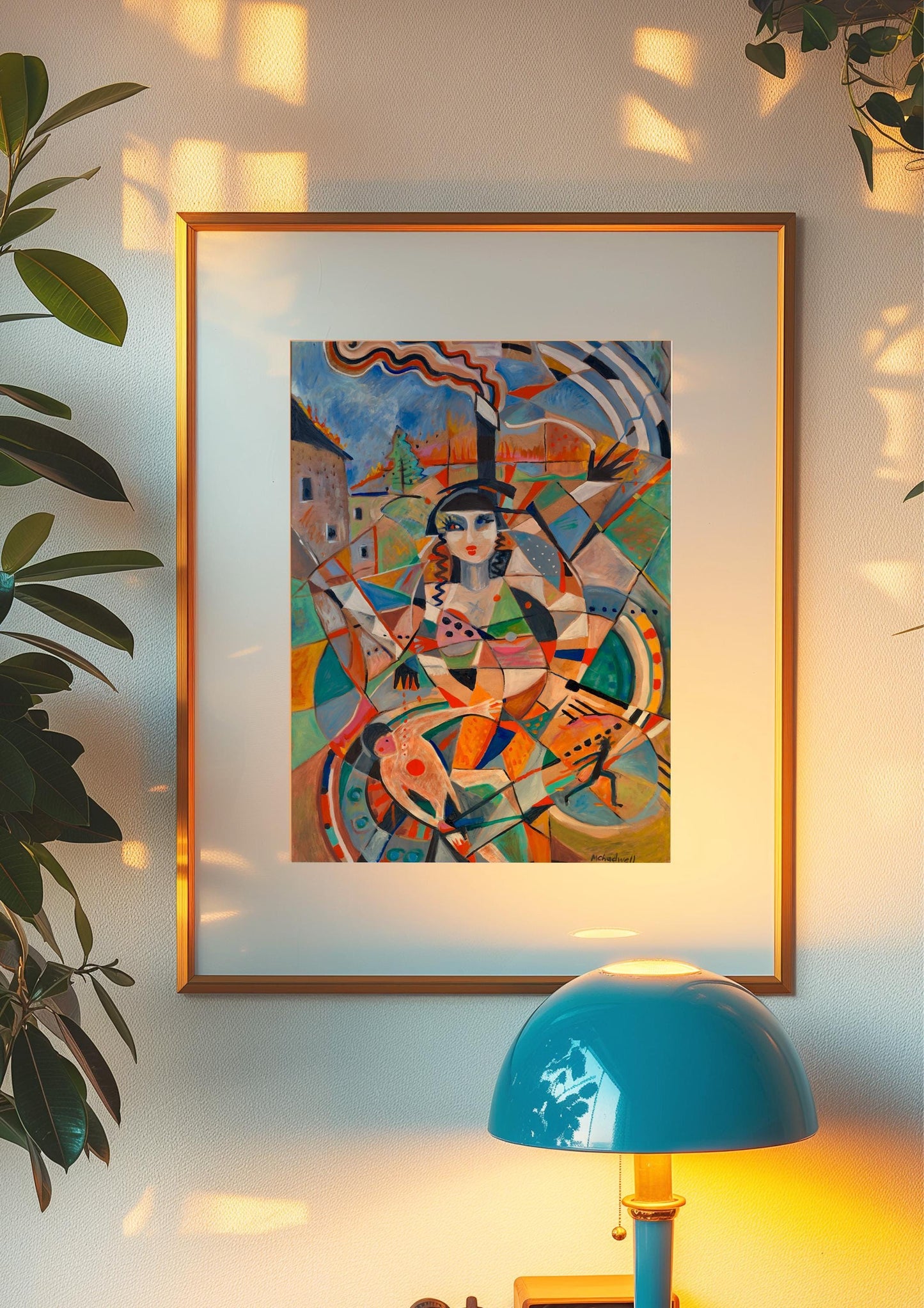 GUEST ARTIST | Abstract Woman Art Print: Mid-Century Modern, Bold Colors