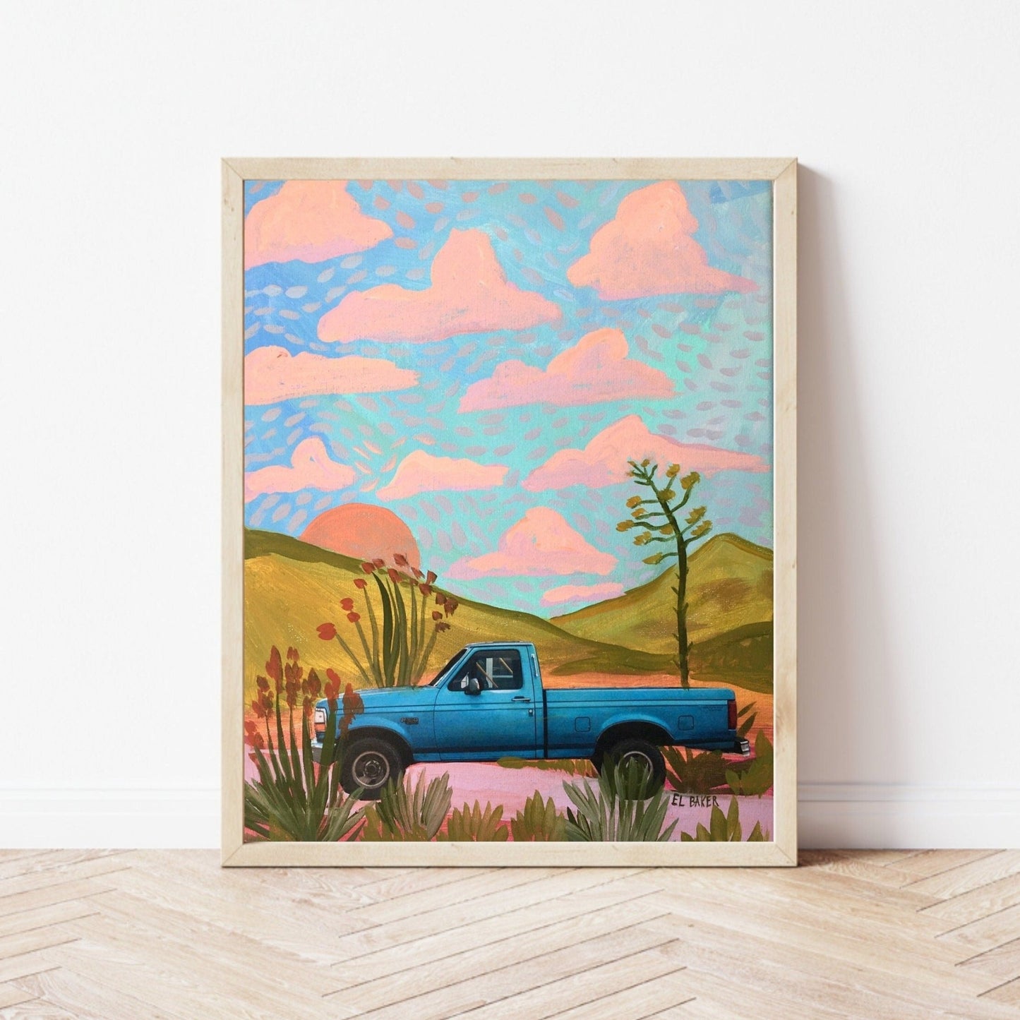 Ford Truck Collage Print - El Baker Art