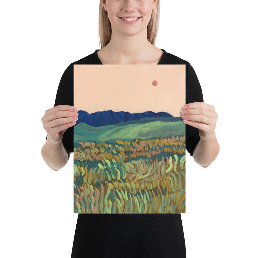 Grasslands of Big Bend National Park Print - El Baker Art