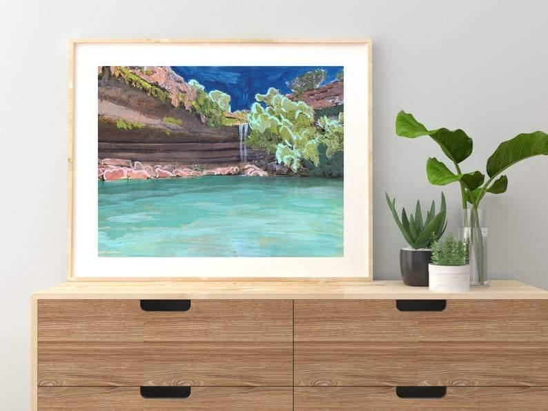 Hamilton Pool Print - El Baker Art