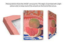 Load image into Gallery viewer, Grapefruit Dining Room Decor Canvas Print
