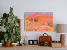 Load image into Gallery viewer, Fluorescent Western Desert Art Canvas Print
