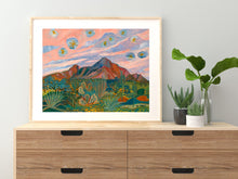 Load image into Gallery viewer, Vintage Desert Starry Night Sunset Print
