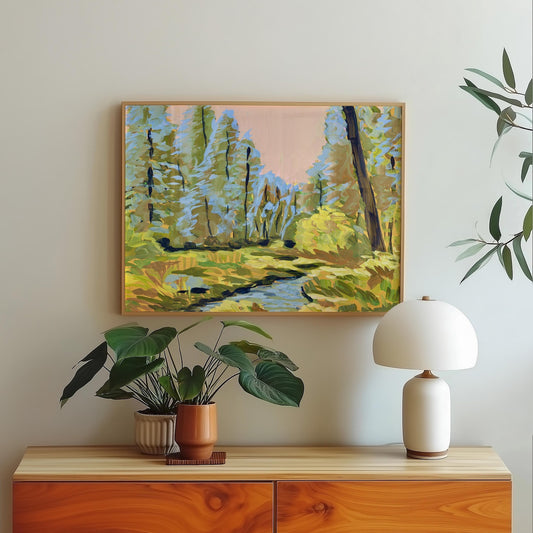 Pink Sky Colorado River Landscape Print