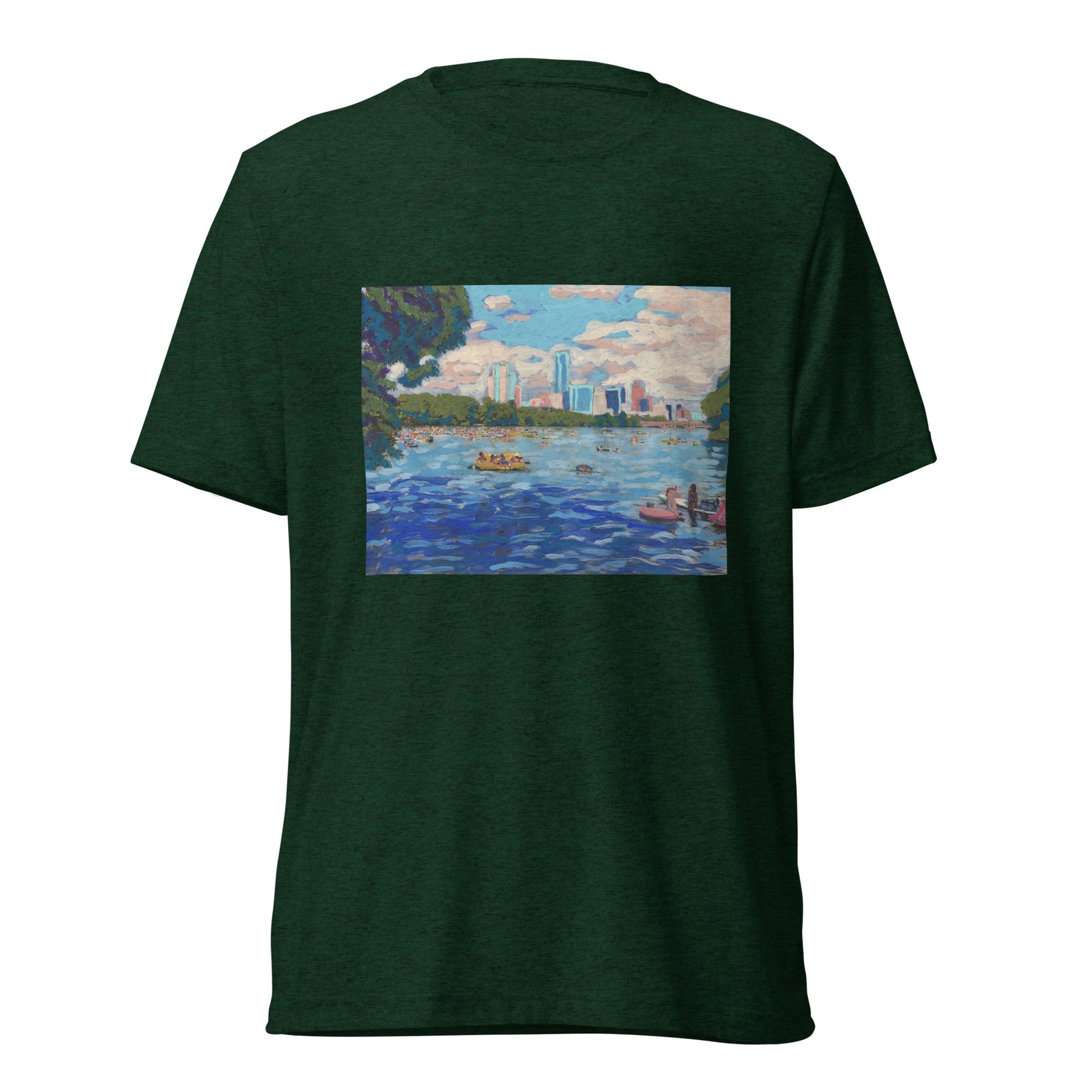 Lady Bird Lake Austin Texas T-Shirt - El Baker Art