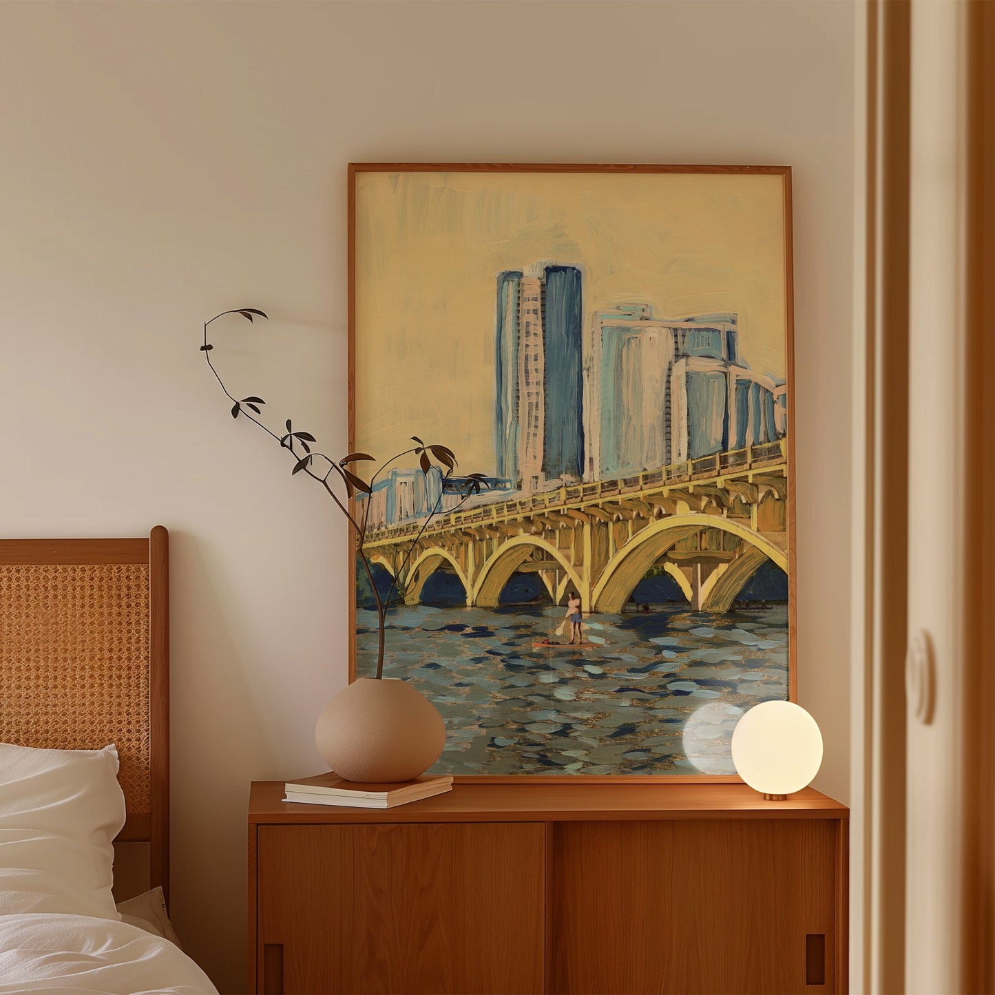 Lady Bird Lake SUP Print - El Baker Art